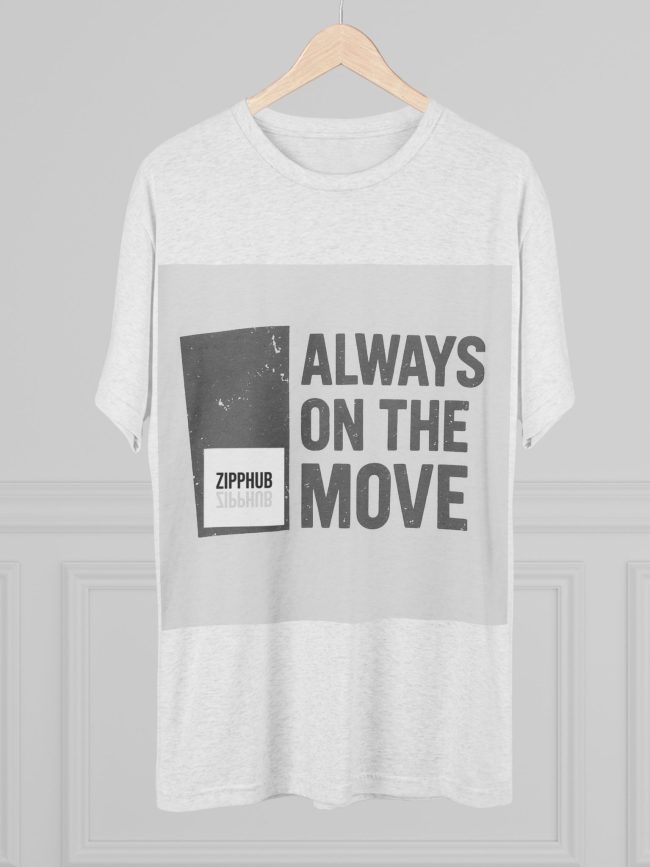 Always on the Move Unisex Crew Tee, Motivational T-Shirt, Casual Wear, Gift for Travelers, Graphic Tee for Active Lifestyle