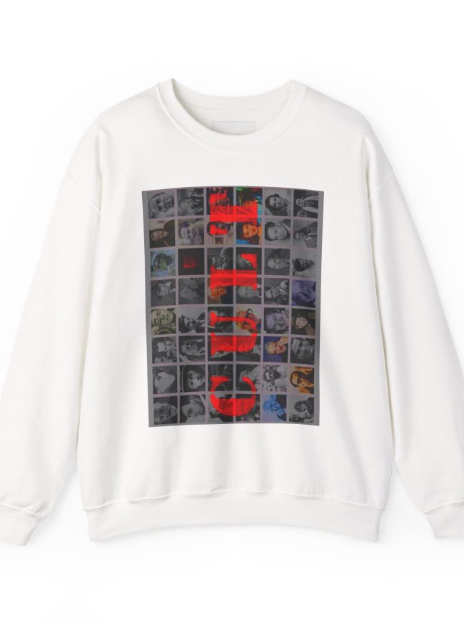 Retro Collage Unisex Crewneck Sweatshirt - Cozy Streetwear, Graphic Sweatshirt, Gift for Him/Her, Casual Outfits, Photo Art Style