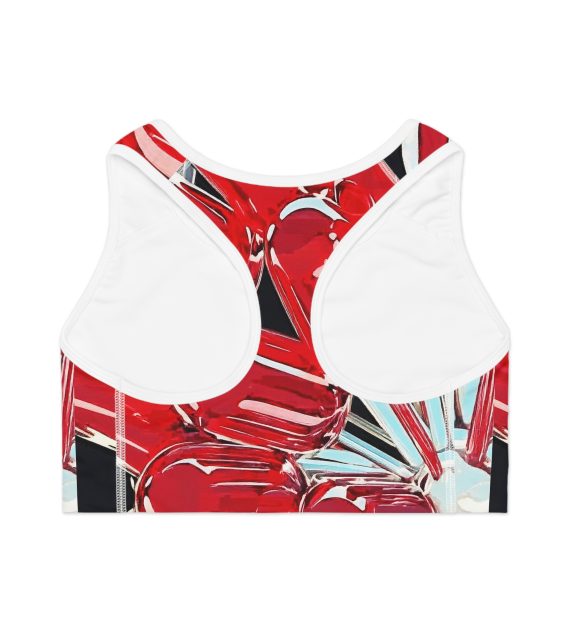 Vibrant Floral Sports Bra, Activewear for Fitness, Gym Lovers, Workout Gear, Gift for Her, Summer Style - Image 6