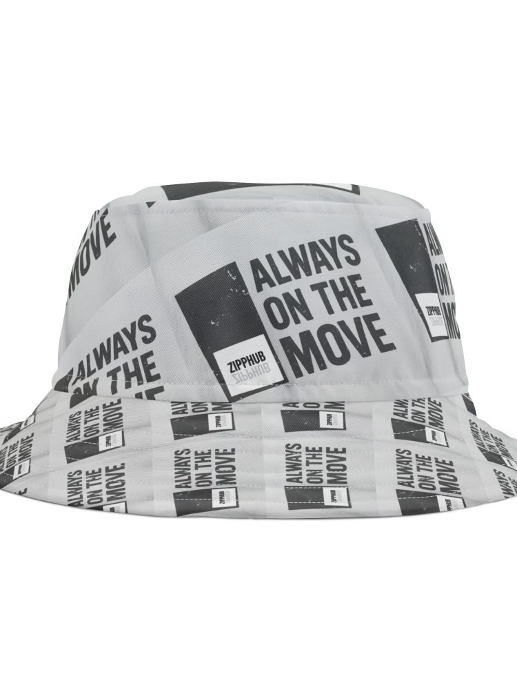 Trendy AOP Bucket Hat - Always on the Move, Cool Spring Accessory, Beach Hat, Outdoor Lifestyle, Summer Vibes, Travel Ready