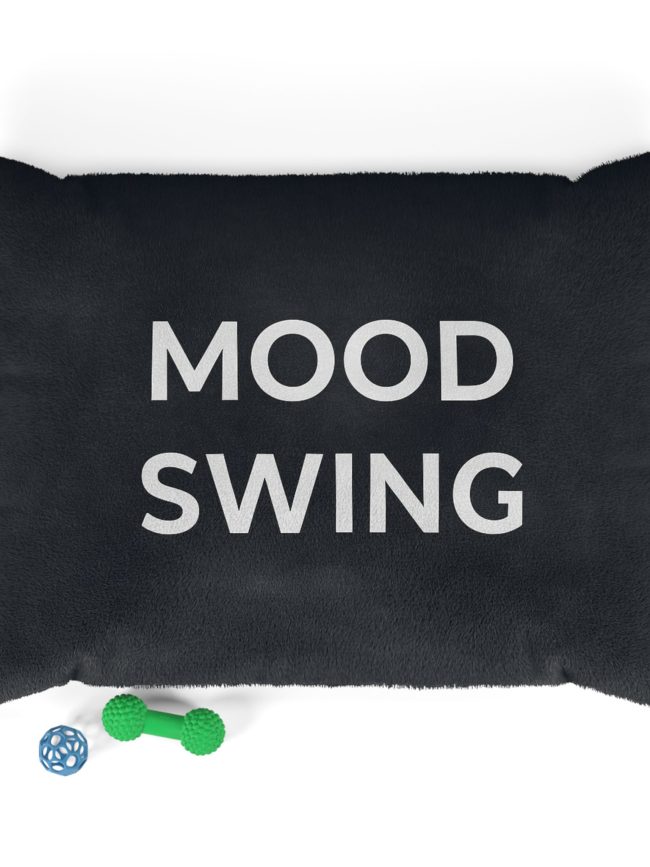 Mood Swing Pet Bed, Cozy Dog Bed, Cat Bed for Pet Comfort, Funny Pet Pillow, Gift for Pet Lovers