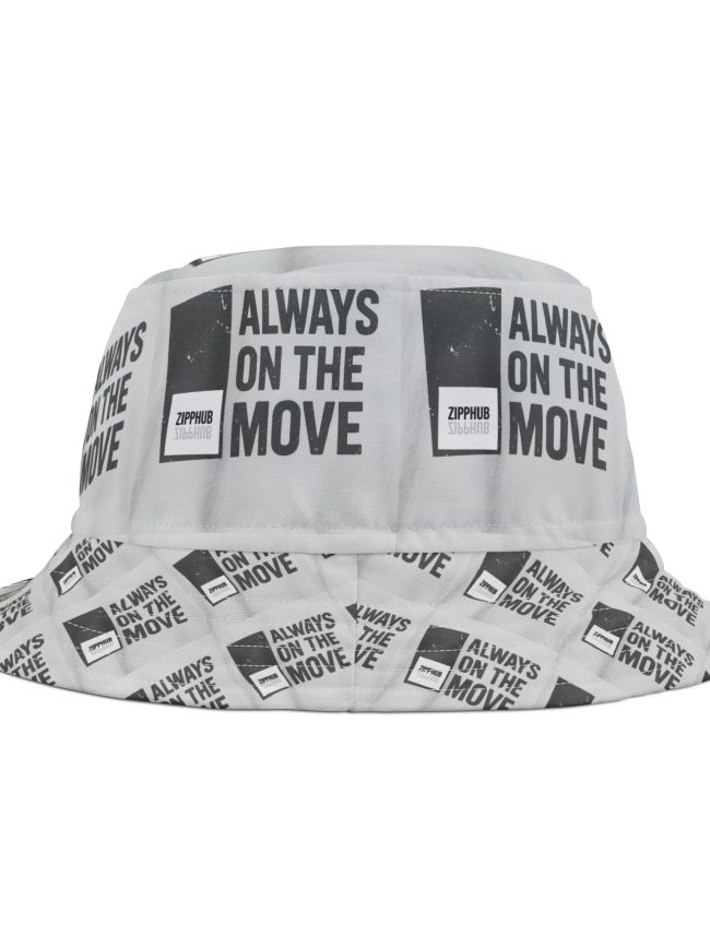Trendy AOP Bucket Hat - Always on the Move, Cool Spring Accessory, Beach Hat, Outdoor Lifestyle, Summer Vibes, Travel Ready