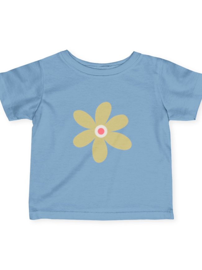 Cute Floral Infant Tee, Baby Shirt, Toddler Gift, Spring Outfit, Newborn Clothes, Baby Casual Wear