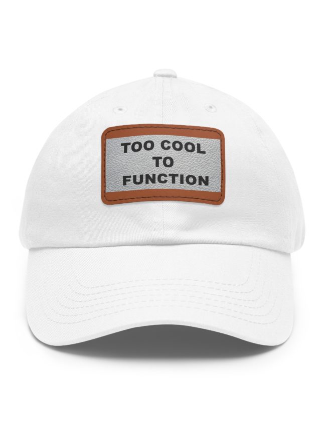 Dad Hat with Leather Patch (Rectangle)