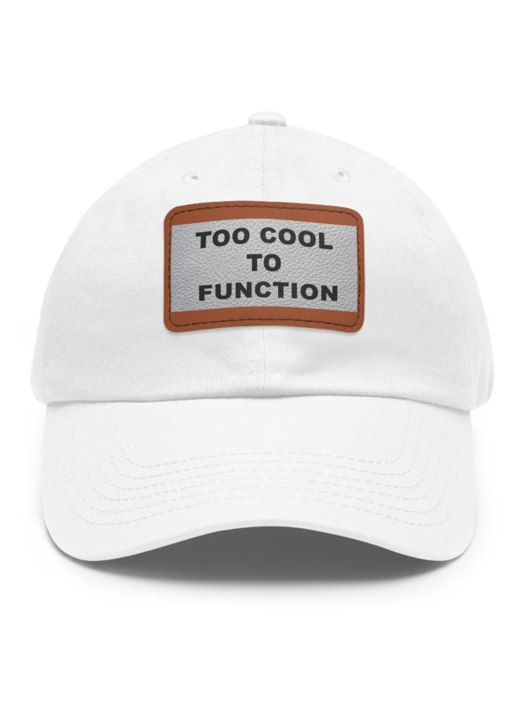 Dad Hat with Leather Patch (Rectangle)