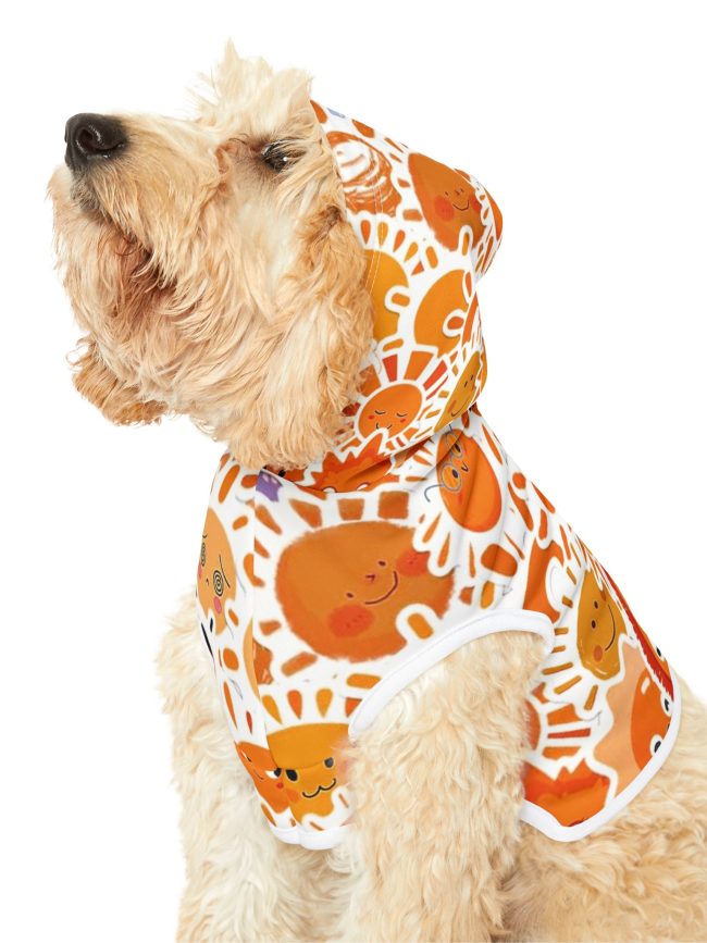 Sunny Vibes Pet Hoodie - Cute Wearable for Dogs and Cats