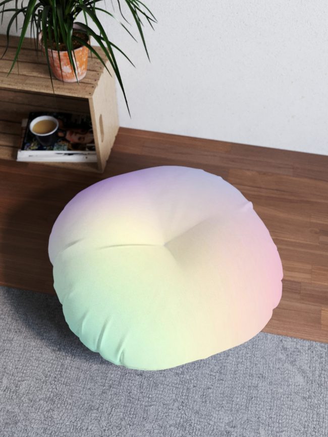 Tufted Floor Pillow, Round