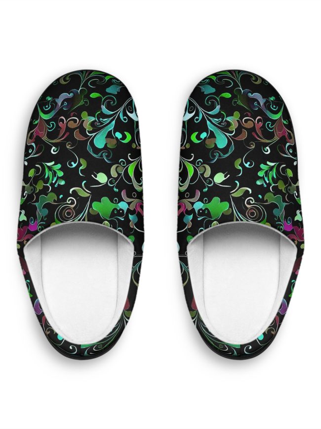 Cozy Floral Women's Indoor Slippers | Comfortable Home Footwear