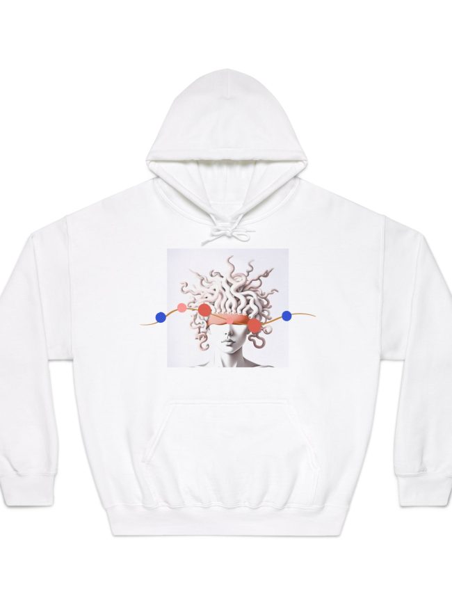 Medusa Graphic Hoodie, Unisex Sweatshirt for Halloween, Unique Gift, Cozy Fashion, Trendy Artwear, Casual Layering