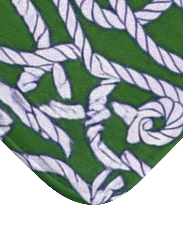 Nautical Rope Design Bath Mat - Stylish Bathroom Decor