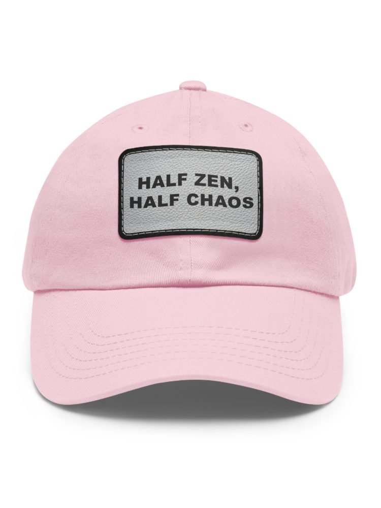 Half Zen Half Chaos Dad Hat, Casual Cap for Relaxed Vibes, Gift for Fathers Day, Trendy Men's Hat, Everyday Style Accessory
