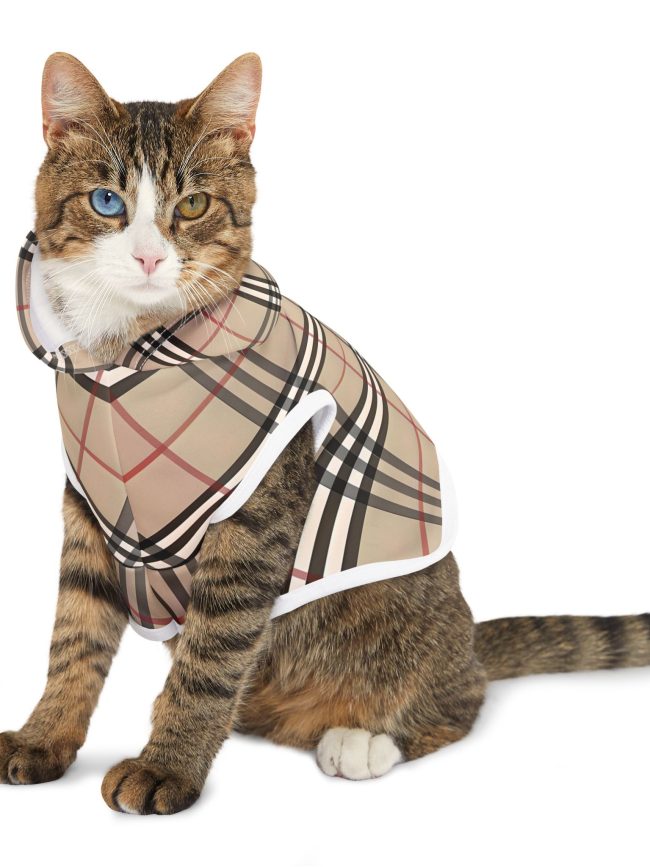Stylish Plaid Pet Hoodie - Fashionable Dog Sweater for All Occasions
