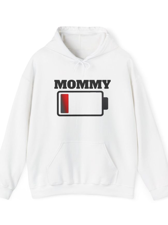 Mommy Battery Low Unisex Hoodie – Comfy Sweatshirt for Moms