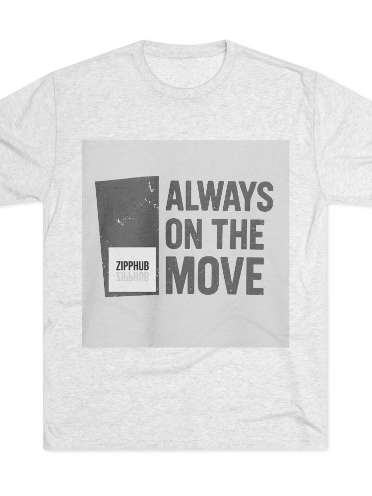 Always on the Move Unisex Crew Tee, Motivational T-Shirt, Casual Wear, Gift for Travelers, Graphic Tee for Active Lifestyle