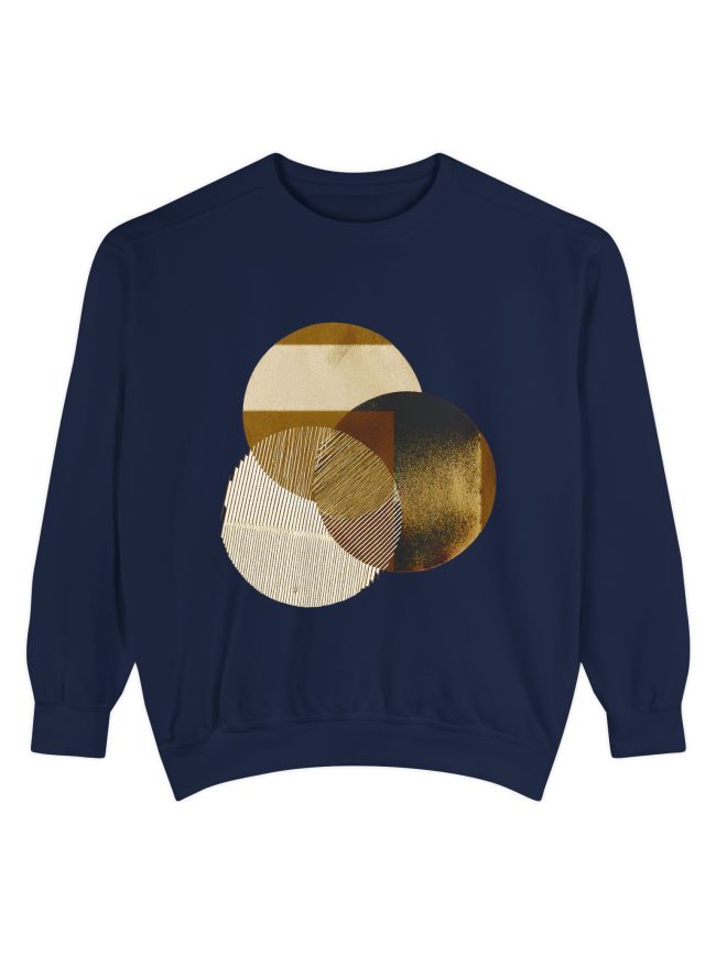 Chic Earthy Tones Sweatshirt - Cozy Unisex Garment-Dyed Outerwear, Casual Layering, Perfect Gift for Every Occasion, Trendy Fall Fashion