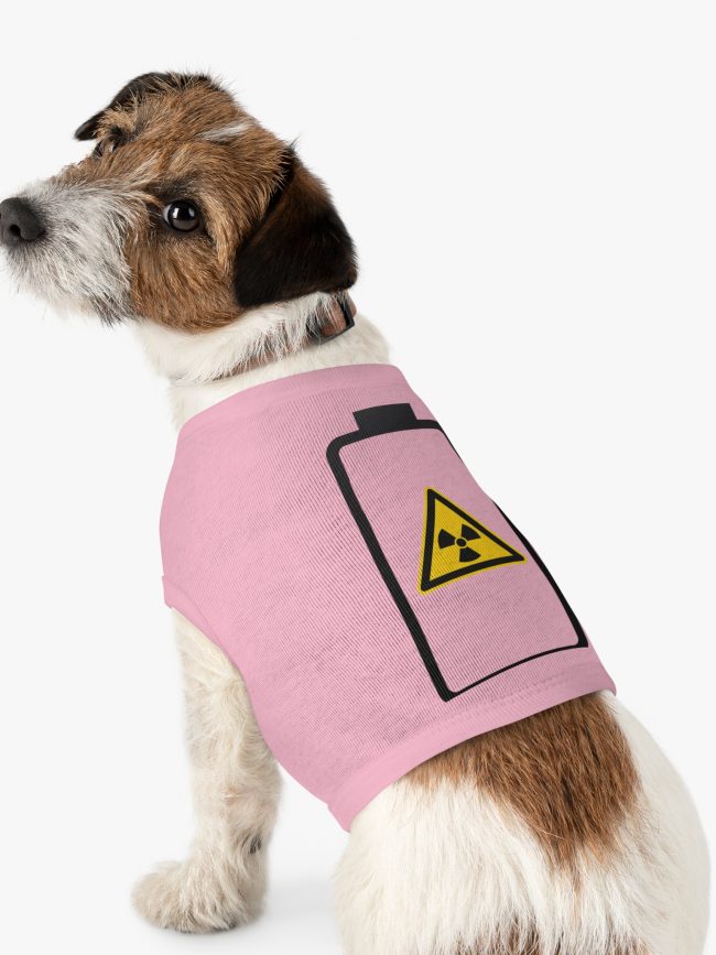 Radiation Warning Pet Tank Top - Fun and Quirky Design for Animal Lovers