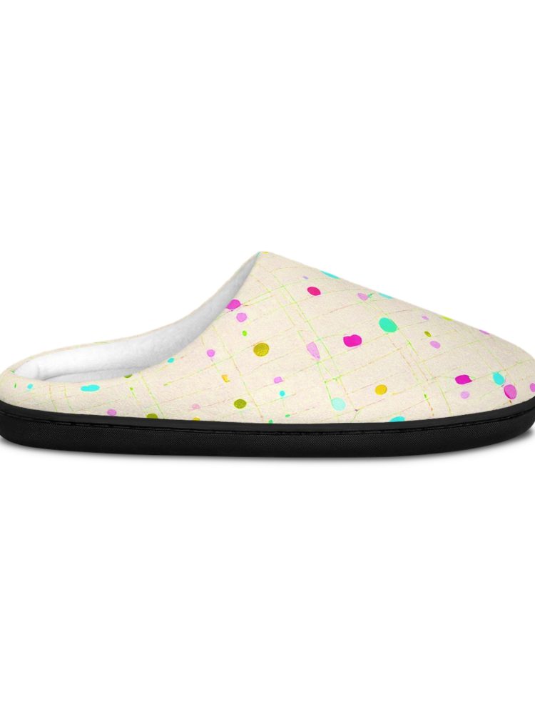 Cozy Dot-Pattern Women's Indoor Slippers