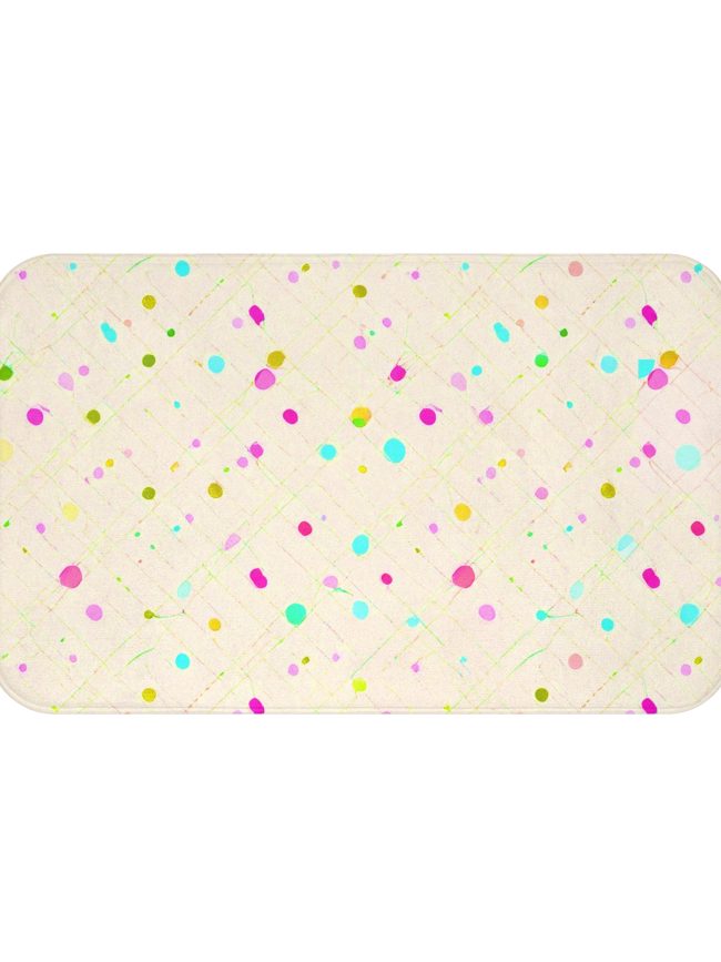 Colorful Confetti Bath Mat - Vibrant Bathroom Decor for a Cheerful Vibe