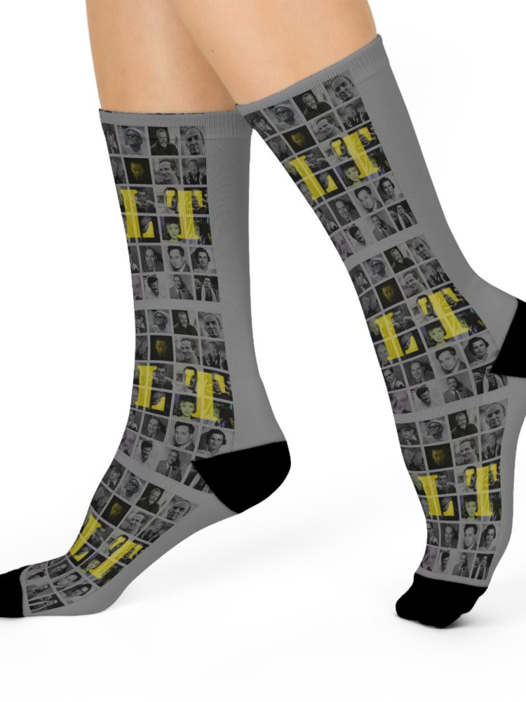 Cushioned Crew Socks with Unique Photo Collage Design, Cozy Sock Gift for Friends, Stylish Fashion Accessories, Everyday Wear Socks, [...]