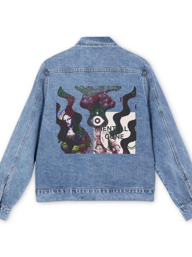 Artistic Unisex Denim Jacket, Vintage Denim Jacket, Graphic Jacket for Men and Women, Casual Jackets, Streetwear, Gift for Him and Her