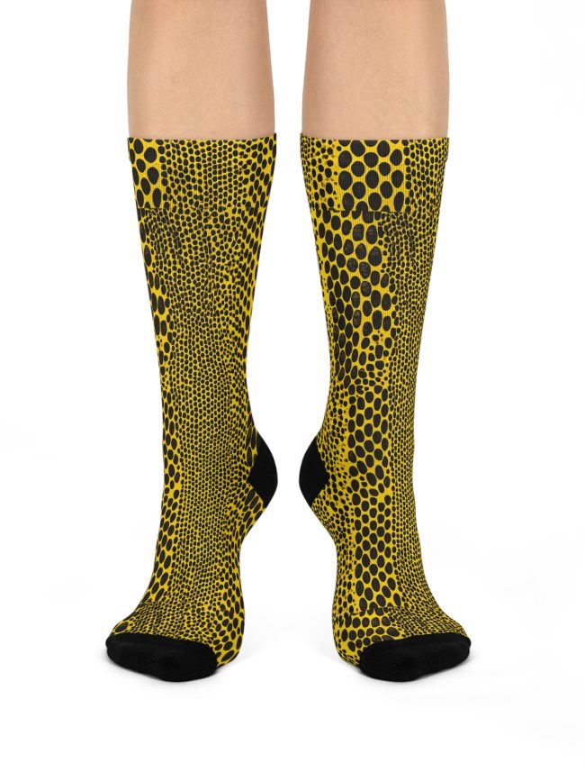 Bold Patterned Cushioned Crew Socks - Fun, Cozy Gift for Fashion Lovers, Casual Wear, Daily Comfort, Sock Gift Sets, Statement Socks, [...]