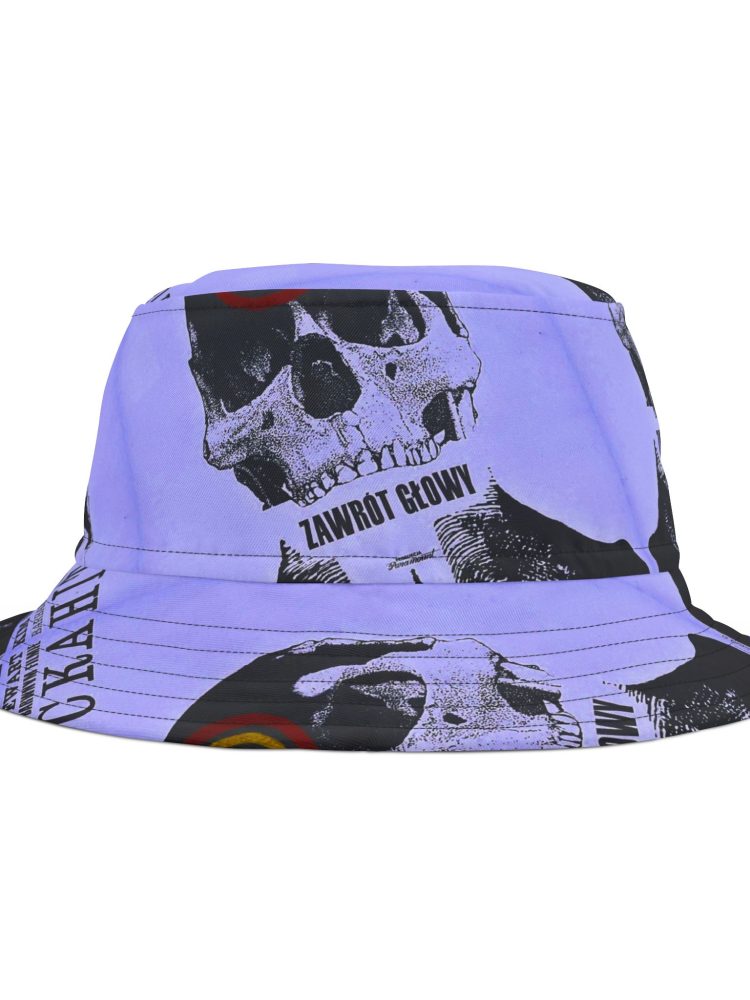 Eccentric Skull Print Bucket Hat, Stylish Hat, Summer Accessory, Festival Gear, Unisex Fashion Statement, Unique Gift Idea, Trendy Headwear