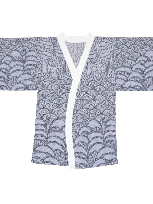 Elegant Long Sleeve Kimono Robe, Cozy Loungewear, Bohemian Style, Gift for Her, Spa Day Essential, Homewear