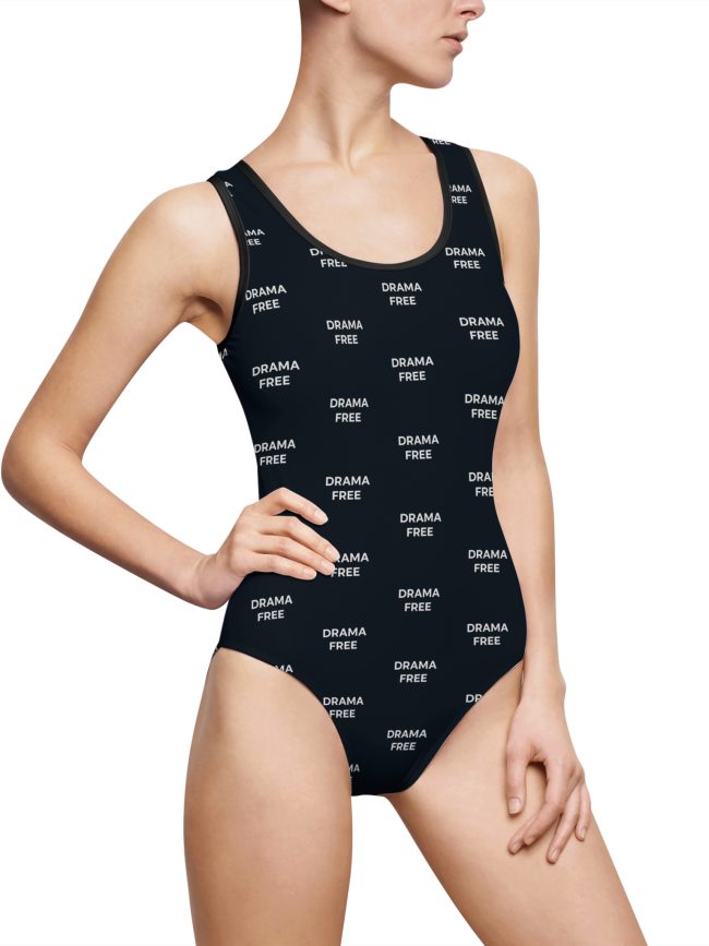 Women's Drama-Free One-Piece Swimsuit, Swimwear, Beach Outfit, Summer Essential, Pool Party, Vacation Swim