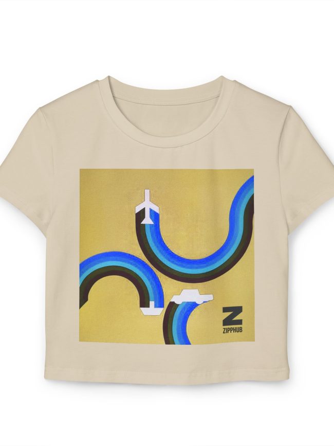 Retro Vibe Women's Baby Tee, Artist Tee, Casual Summer Top, Gift for Her, Graphic Shirt