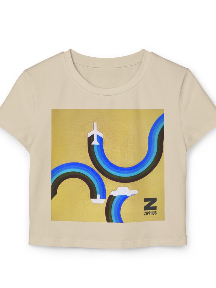 Retro Vibe Women's Baby Tee, Artist Tee, Casual Summer Top, Gift for Her, Graphic Shirt
