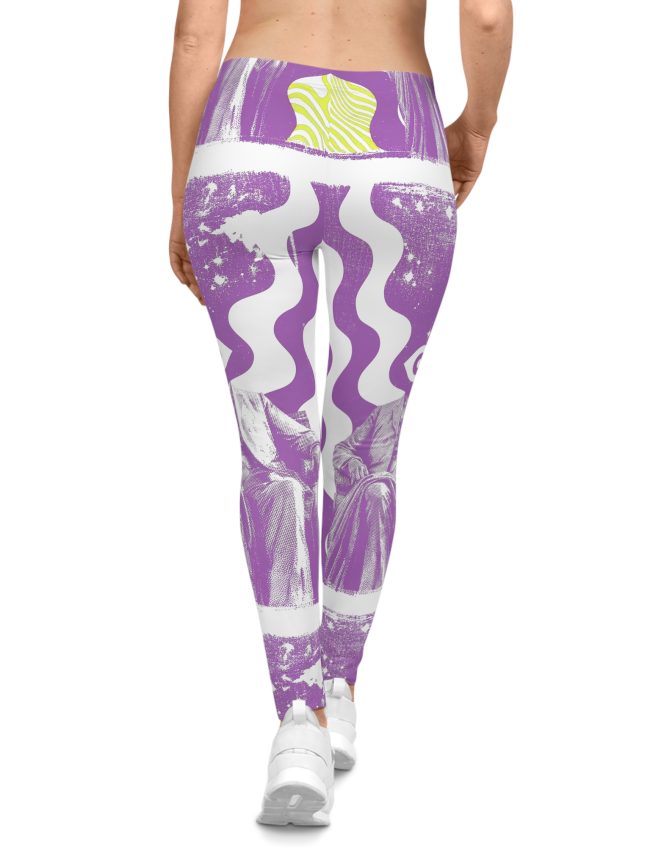 Stylish Abstract Leggings | Trendy High-Waisted Activewear, Unique Workout Pants, Yoga Tights, Gift for Fitness Lovers