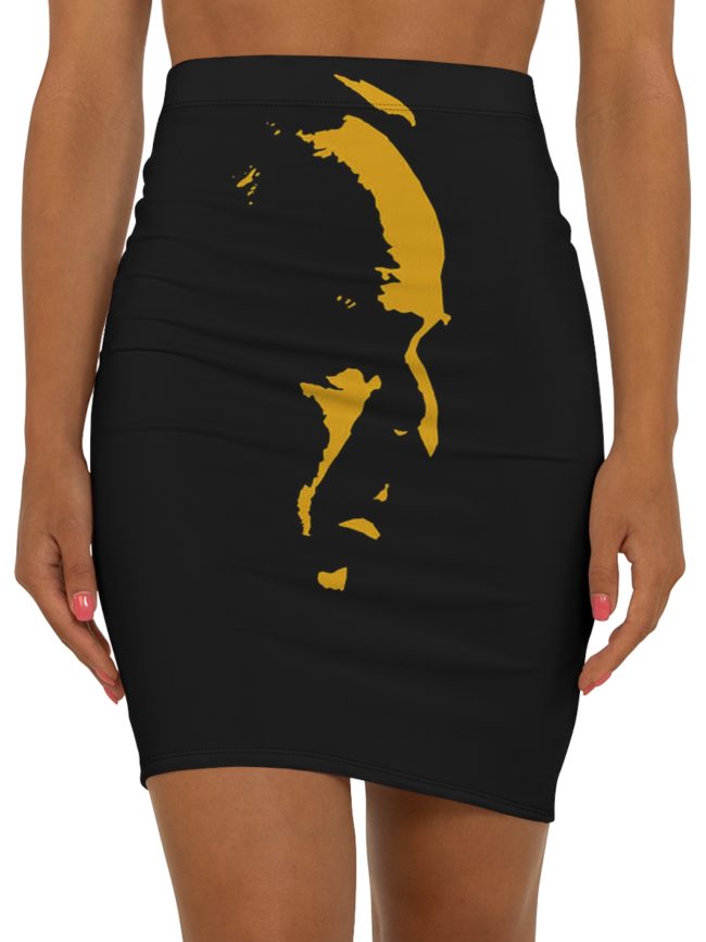 Women's Mid-Waist Pencil Skirt (AOP)