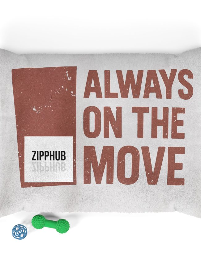 Always on the Move Pet Bed - Cozy Dog Bed, Cat Bed, Comfortable Pet Cushion, Gift for Pet Lovers, Stylish Pet Decor