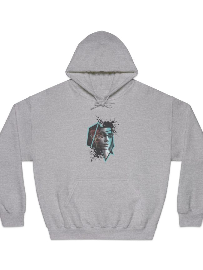 Artistic Unisex Hoodie with Unique Graphic Design, Trendy Streetwear, Gift for Art Lovers, Casual Style, Cool Hoodie