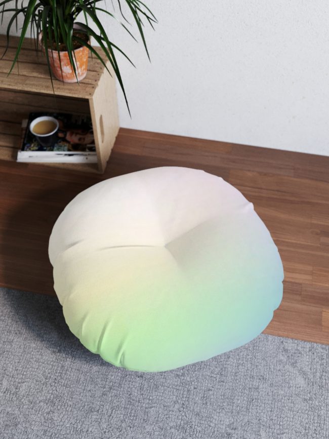 Tufted Floor Pillow, Round