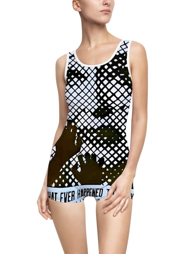 Vintage Women's Swimsuit with Unique Design - Retro Swimwear, Summer Beachwear, Pool Party Outfit, Fun Gift Idea