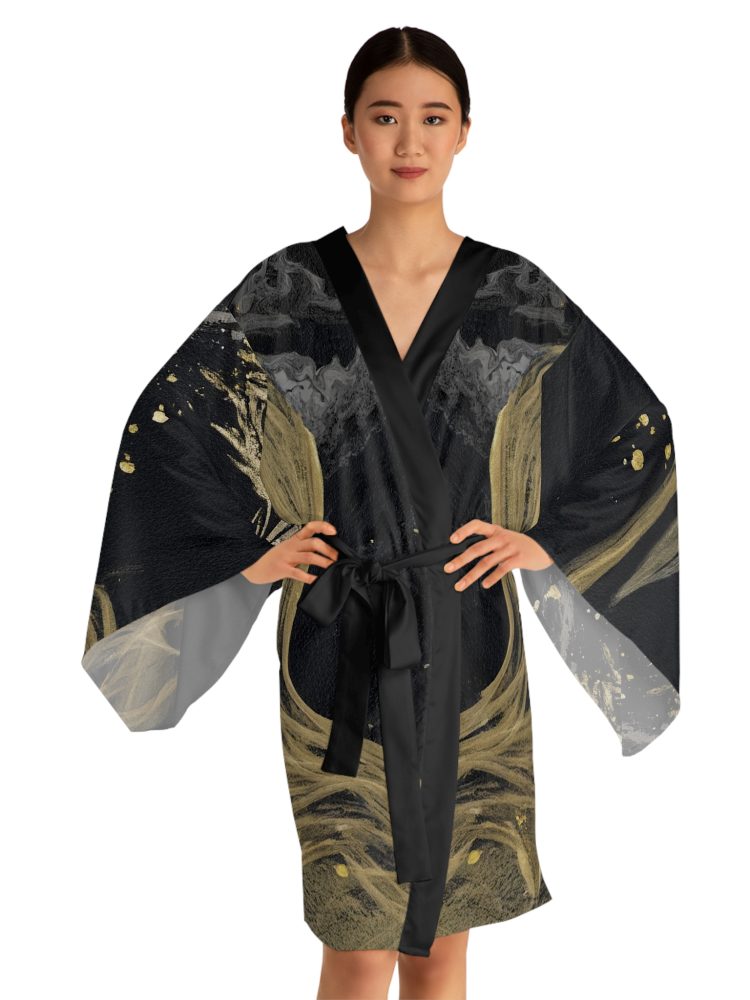 Stylish Long Sleeve Kimono Robe | Relaxation Wear, Loungewear, Unique Gift, Home Spa, Fashion Statement