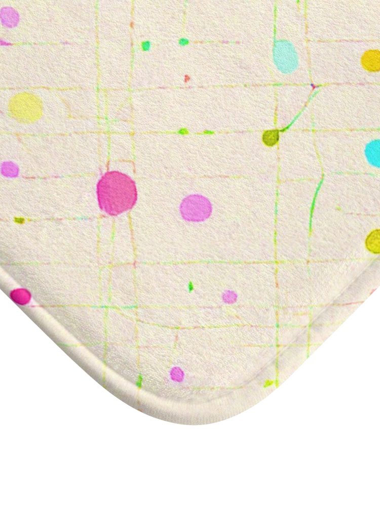 Colorful Confetti Bath Mat - Vibrant Bathroom Decor for a Cheerful Vibe