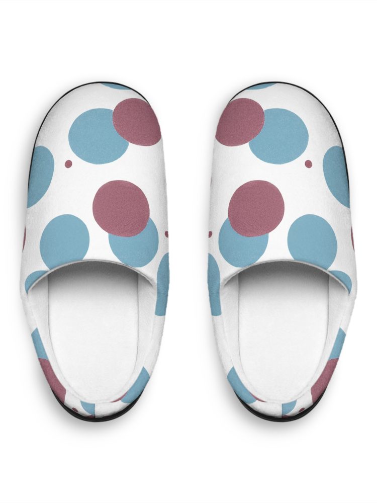 Polka Dot Women's Indoor Slippers - Cozy & Stylish Home Footwear