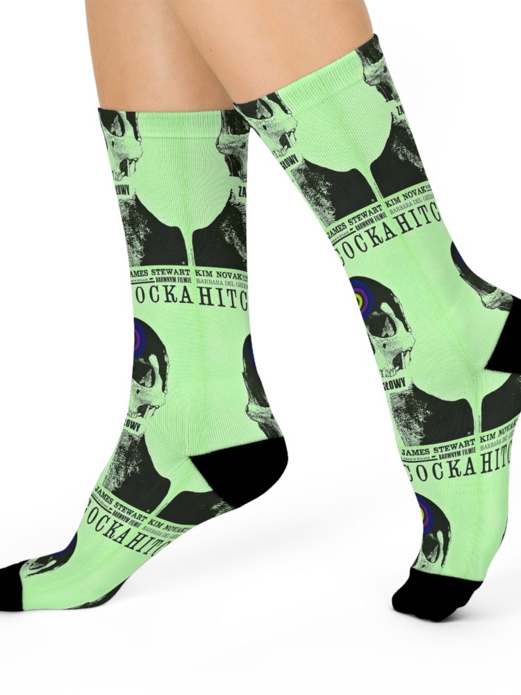 Quirky Horror-Themed Cushioned Crew Socks | Perfect for Halloween, Cozy Evenings, or Fun Gift Ideas