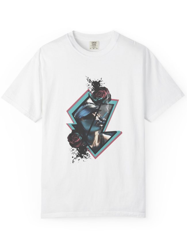 Electric Rose Graphic T-Shirt | Unisex, Vintage Style, Casual Wear, Gift for Music Lovers, Festival Outfit