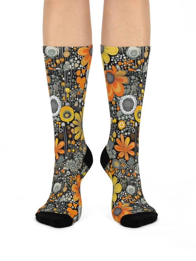 Vibrant Floral Cushioned Crew Socks, Colorful Socks for Spring, Gift for Flower Lovers, Cozy Footwear for Everyday Wear, Perfect for [...]