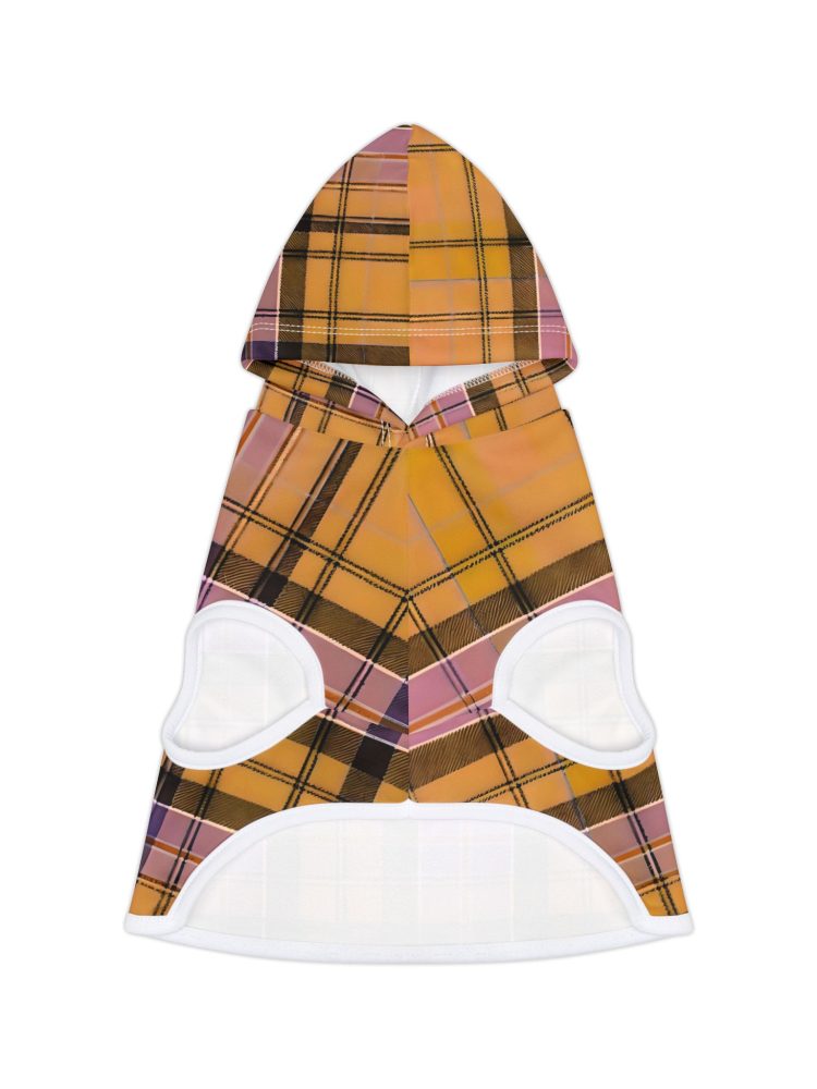 Cozy Plaid Pet Hoodie for Fashionable Dogs and Cats