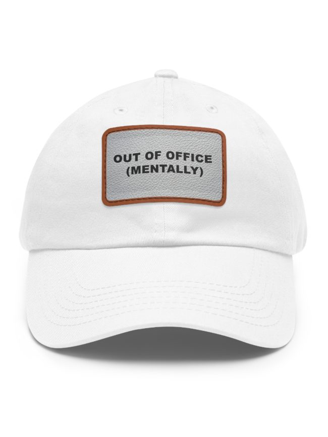 Casual Dad Hat, Out of Office Mentally Cap, Gift for Dads, Relaxed Style Hat, Fun Accessory for Everyday Wear