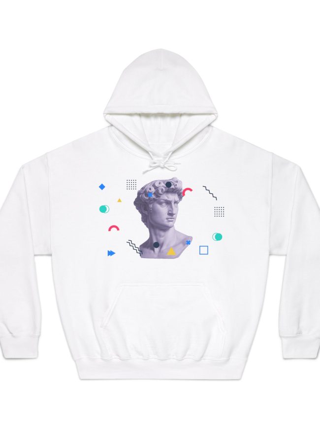 Artistic Unisex Hooded Sweatshirt, Casual Wear, Graphic Hoodie, Gift for Art Lovers, Cozy Layer for All Seasons