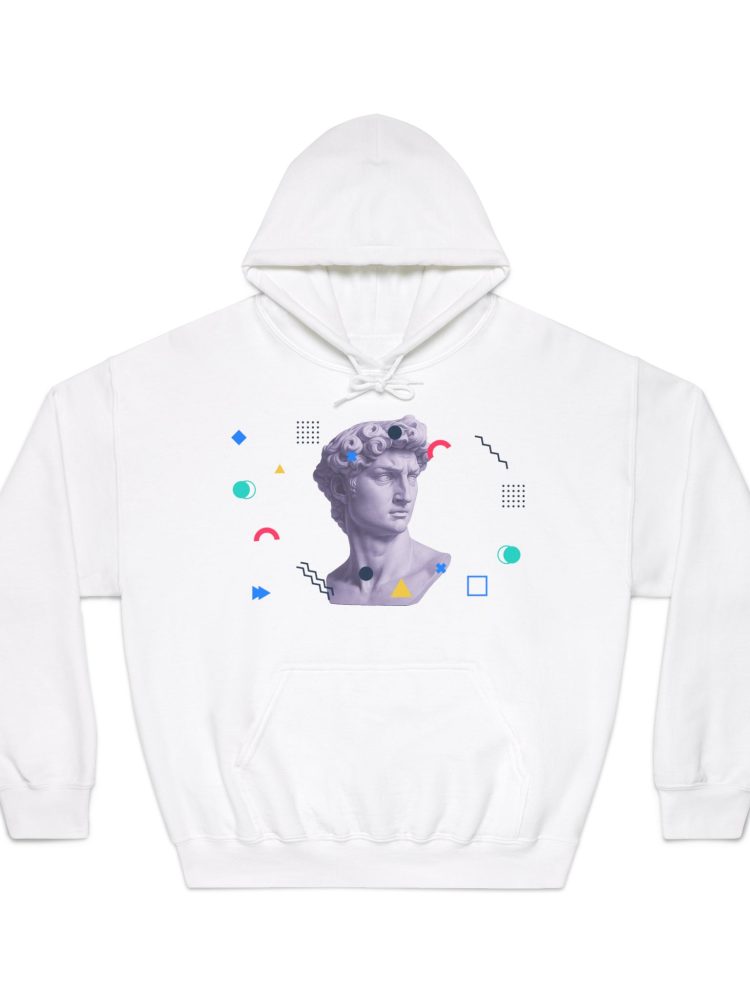 Artistic Unisex Hooded Sweatshirt, Casual Wear, Graphic Hoodie, Gift for Art Lovers, Cozy Layer for All Seasons