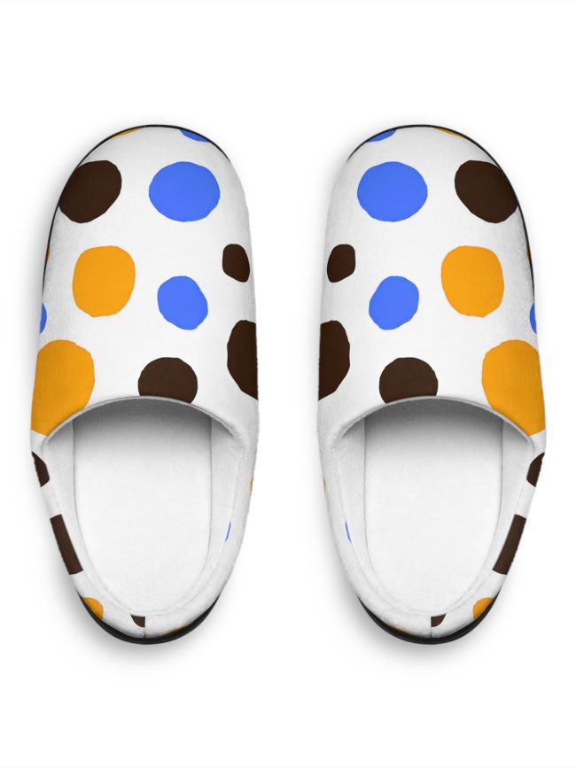 Colorful Dot Pattern Women's Indoor Slippers - Cozy & Stylish Home Footwear