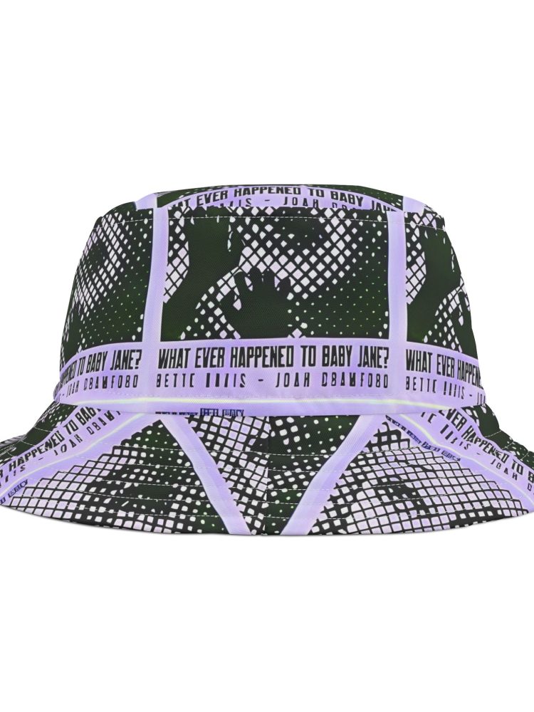 Retro Cinematic Bucket Hat, AOP Hat, Vintage Style Hat, Festival Headwear, Unique Gift for Film Lovers, Casual Summer Hat