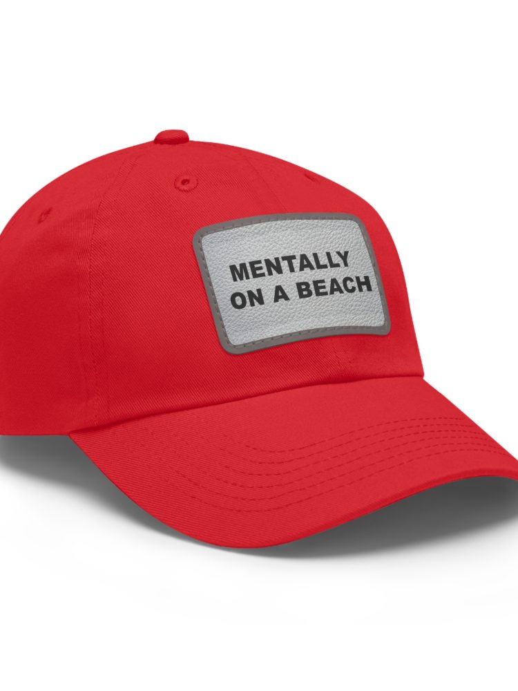 Beach Vibe Dad Hat - Mentally On A Beach, Casual Sun Hat, Summer Accessory, Gift for Dads, Outdoor Lifestyle Cap