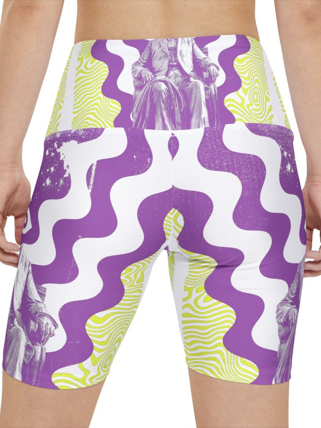 Stylish Women's Workout Shorts, Funky Athletic Shorts, Yoga Shorts, Fitness Gear, Gifts for Her, Summer Activewear